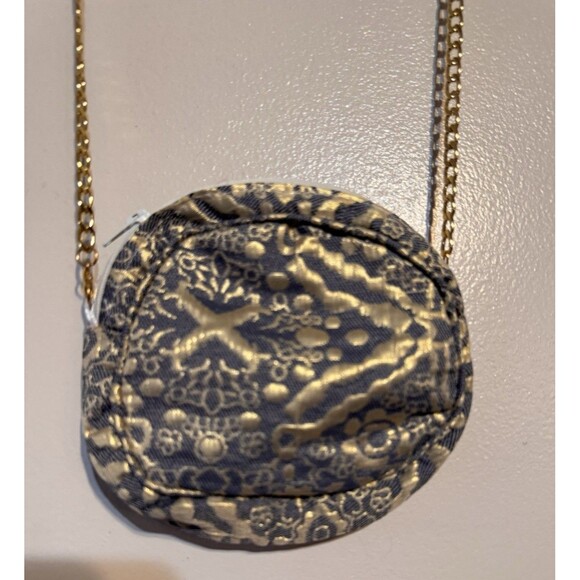 Girls Size 9 Jacquard Dress Sleeveless Dress with Jacket and Bag, Formal Blue - Picture 4 of 16